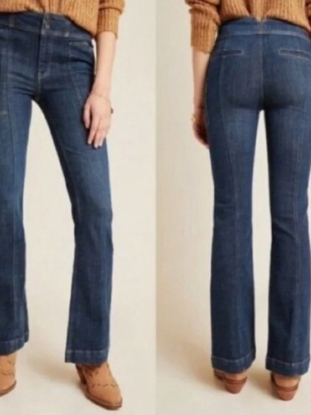 NWT Anthropologie Pilcro High-Rise Utility Bootcut Jeans | Size 29 - Picture 5 of 8